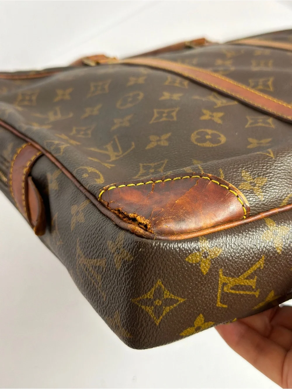 Vintage Louis Vuitton Monogram Canvas Porte Documents Voyage Briefcase
